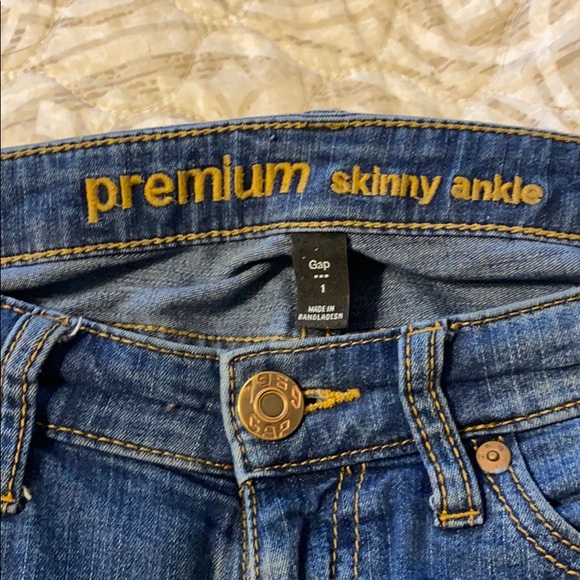Gap skinny ankle jeans stretchy size 1 - Picture 4 of 4